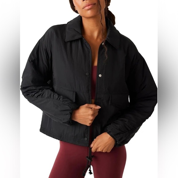 Free People - FP Movement off the bleachers coaches- size small - Picture 1 of 10